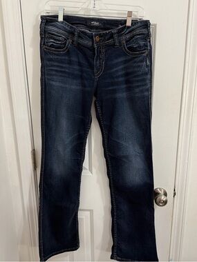 Silver Jeans Dark Blue Boot Cut Women's Jeans Size W30/L31